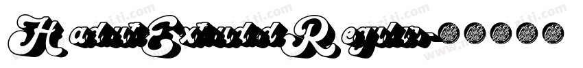 Hadsut Extruded Regular字体转换